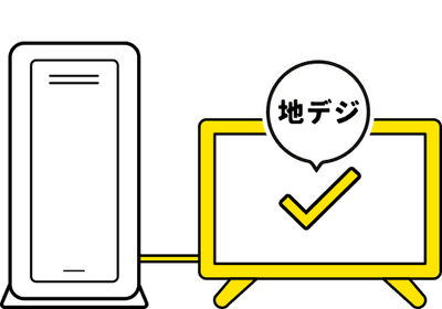 簡易アンテナのイメージ図